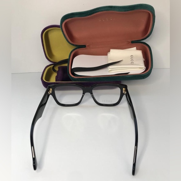💯 - New Authentic Gucci Demo Square Eyeglasses GG1428O 004 55. - Picture 7 of 11